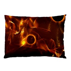 Fire And Flames In The Universe Pillow Cases (two Sides) by FantasyWorld7