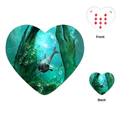 Wonderful Dolphin Playing Cards (Heart) 