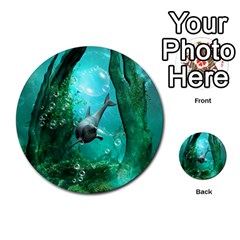 Wonderful Dolphin Multi-purpose Cards (Round) 