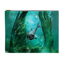 Wonderful Dolphin Cosmetic Bag (XL)