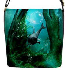 Wonderful Dolphin Flap Messenger Bag (S)