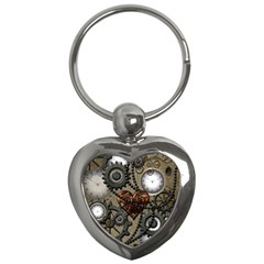 Steampunk With Heart Key Chains (Heart) 