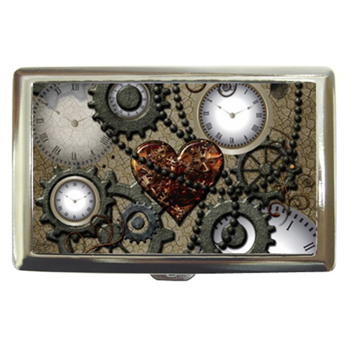 Steampunk With Heart Cigarette Money Cases