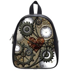 Steampunk With Heart School Bags (Small) 