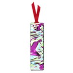 Purple, Green, and Blue Abstract Small Book Marks Front