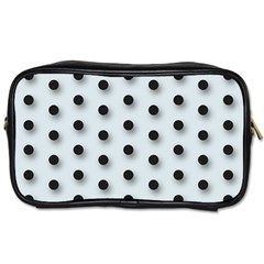 Black And White Polka-dot  Toiletries Bags 2-side by OCDesignss