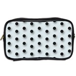 Black and white Polka-dot  Toiletries Bags 2-Side Back