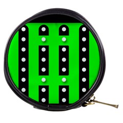 Florescent Green Polka-dot  Mini Makeup Bags