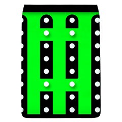 Florescent Green Polka-dot  Flap Covers (s) 