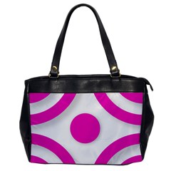 Florescent Pink White Abstract  Office Handbags