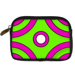 Neon Green Black Pink Abstract  Digital Camera Cases