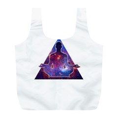 Deep Meditation Full Print Recycle Bags (l)  by Lab80