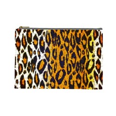 Cheetah Abstract Pattern  Cosmetic Bag (large)  by OCDesignss