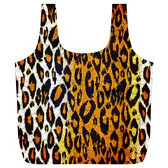 Cheetah Abstract Pattern  Full Print Recycle Bags (l)  by OCDesignss