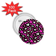 Pink Black Cheetah Abstract  1 75  Buttons (100 Pack)  by OCDesignss