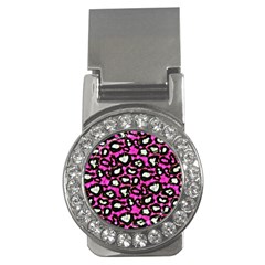 Pink Black Cheetah Abstract  Money Clips (cz)  by OCDesignss