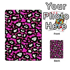 Pink Black Cheetah Abstract  Multi-purpose Cards (rectangle)  by OCDesignss