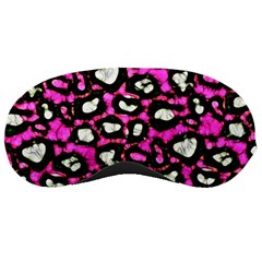 Pink Black Cheetah Abstract  Sleeping Masks by OCDesignss