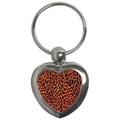 Lava Abstract Pattern  Key Chains (Heart) 