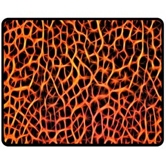 Lava Abstract Pattern  Fleece Blanket (Medium) 