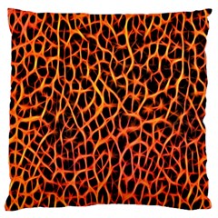 Lava Abstract Pattern  Large Flano Cushion Cases (Two Sides) 
