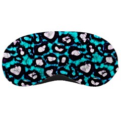 Turquoise Black Cheetah Abstract  Sleeping Masks by OCDesignss