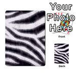 Black&White Zebra Abstract Pattern  Multi-purpose Cards (Rectangle)  Front 22