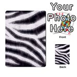 Black&White Zebra Abstract Pattern  Multi-purpose Cards (Rectangle)  Back 37