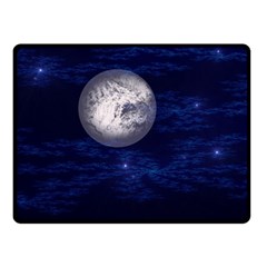 Moon And Stars Fleece Blanket (small) by digitaldivadesigns