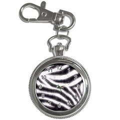 Black&white Zebra Abstract Pattern  Key Chain Watches by OCDesignss