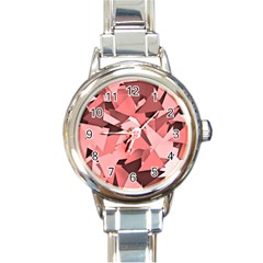 Geo Fun 8 Peach Round Italian Charm Watches