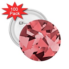 Geo Fun 8 Peach 2.25  Buttons (100 pack) 