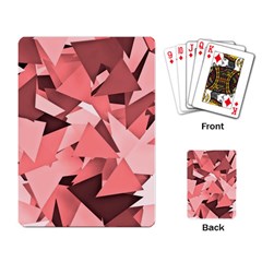 Geo Fun 8 Peach Playing Card