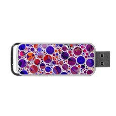 Lovely Allover Hot Shapes Blue Portable USB Flash (Two Sides)