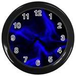 Cosmic Energy Blue Wall Clocks (Black) Front