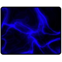 Cosmic Energy Blue Fleece Blanket (medium)  by ImpressiveMoments