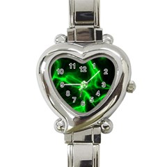 Cosmic Energy Green Heart Italian Charm Watch