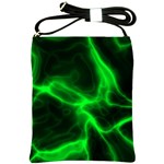 Cosmic Energy Green Shoulder Sling Bags Front