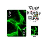 Cosmic Energy Green Playing Cards 54 (Mini)  Front - Spade3