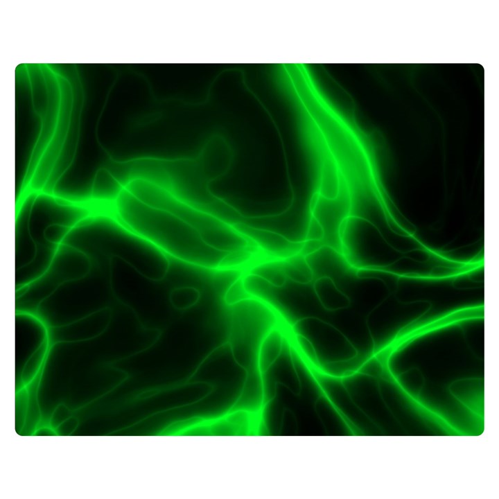 Cosmic Energy Green Double Sided Flano Blanket (Medium) 