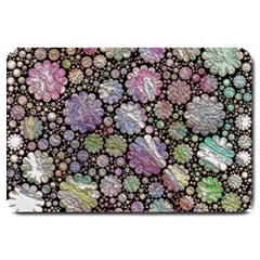 Sweet Allover 3d Flowers Large Doormat 