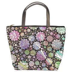 Sweet Allover 3d Flowers Bucket Bags