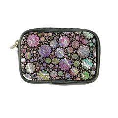 Sweet Allover 3d Flowers Coin Purse