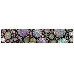 Sweet Allover 3d Flowers Flano Scarf (Large) 