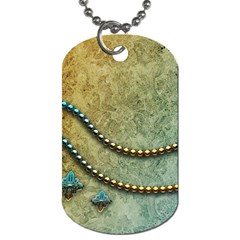 Elegant Vintage With Pearl Necklace Dog Tag (two Sides)