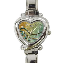 Elegant Vintage With Pearl Necklace Heart Italian Charm Watch