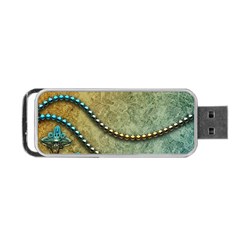 Elegant Vintage With Pearl Necklace Portable Usb Flash (two Sides) by FantasyWorld7