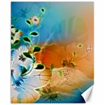 Wonderful Flowers In Colorful And Glowing Lines Canvas 16  x 20   15.75 x19.29  Canvas - 1