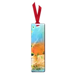 Wonderful Flowers In Colorful And Glowing Lines Small Book Marks