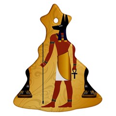 Anubis, Ancient Egyptian God Of The Dead Rituals  Ornament (christmas Tree) by FantasyWorld7